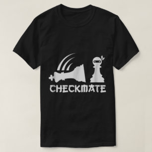 Ninja Pawn Checkmate Funny Chess Art T-Shirt