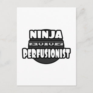 Ninja Perfusionist Postcard