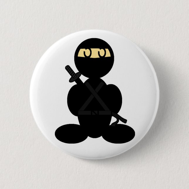 Ninja (plain) 2 inch round button (Front)