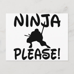 Ninja Please! Postcard