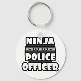 Ninja Police Officer Keychain