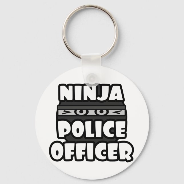 Ninja Police Officer Keychain (Front)