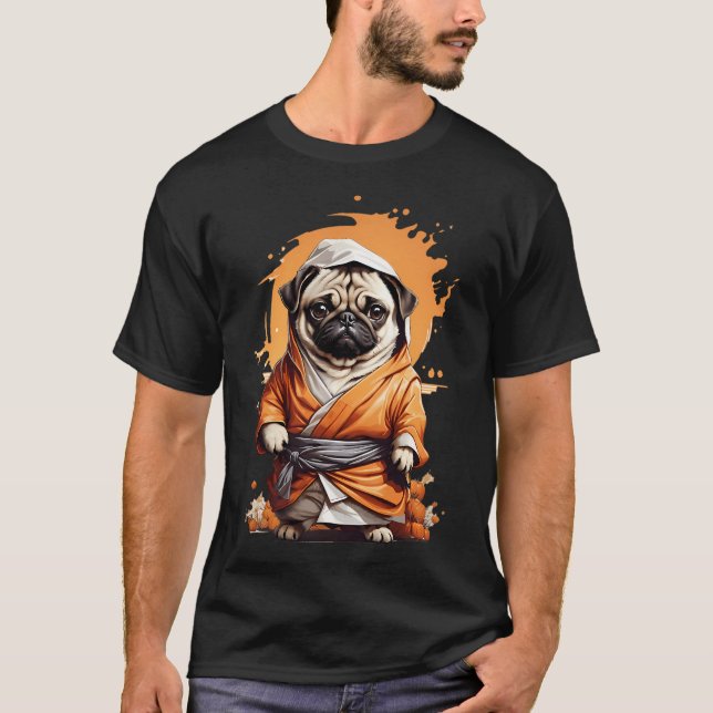Ninja Pug T-Shirt (Front)