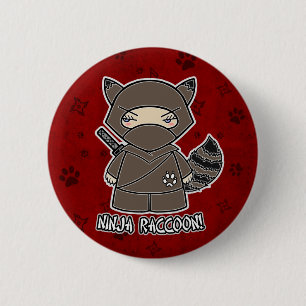 Ninja Raccoon! In Red Button
