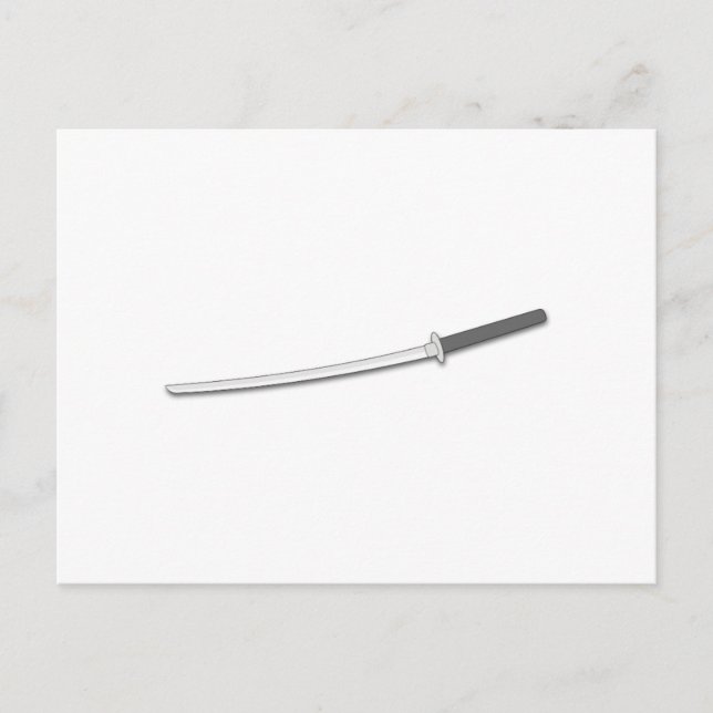 Ninja Samurai Sword Postcard (Front)