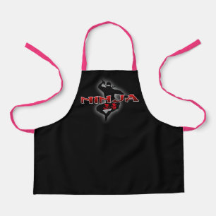 Ninja Silhouette Apron