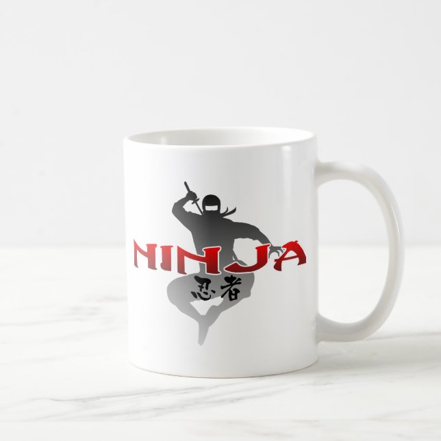 Ninja Silhouette Coffee Mug (Right)