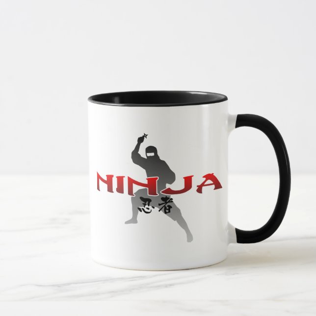 Ninja Silhouette Mug (Right)
