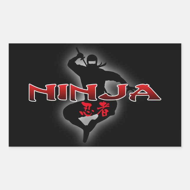 Ninja Silhouette Sticker (Front)