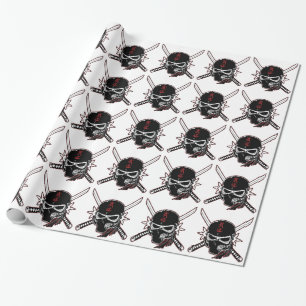 Ninja Skull Wrapping Paper