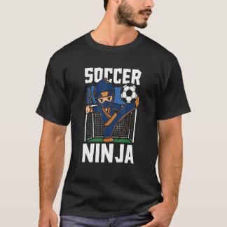 Ninja Soccer Warrior Player  Football T-Shirt