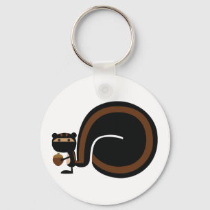 Ninja Squirrel Keychain