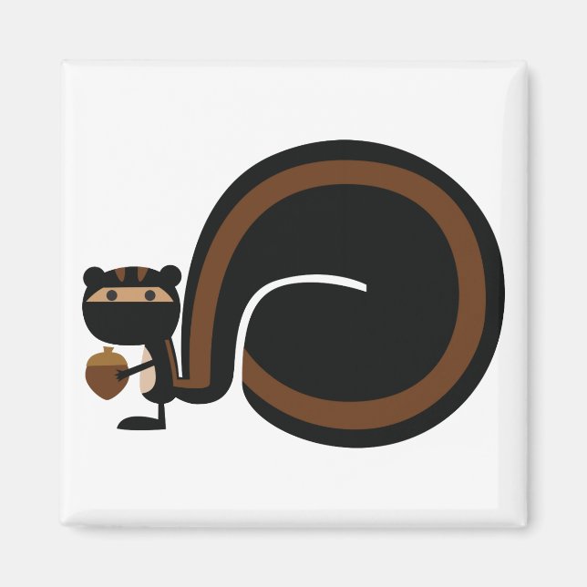 Ninja Squirrel Magnet (Front)