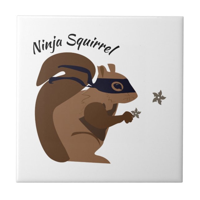 Ninja Squirrel Tile (Front)