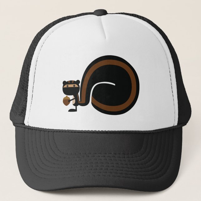 Ninja Squirrel Trucker Hat (Front)