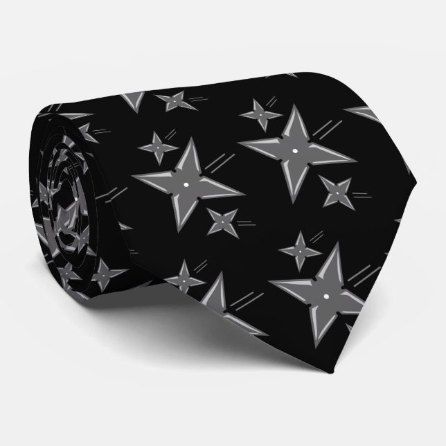 Ninja Star Tie (Rolled)