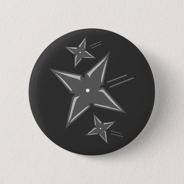 Ninja Stars 2 Inch Round Button (Front)