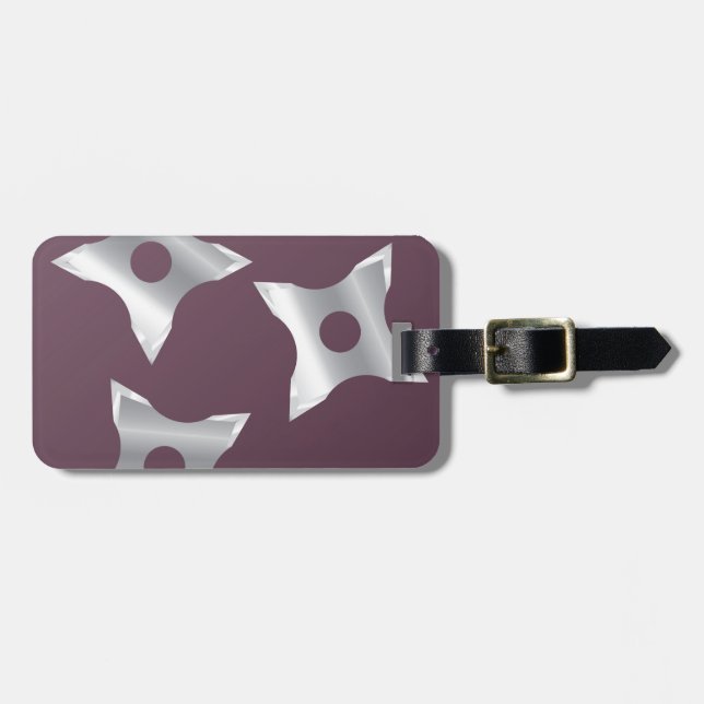 Ninja Stars Weapon vector Luggage Tag (Front Horizontal)