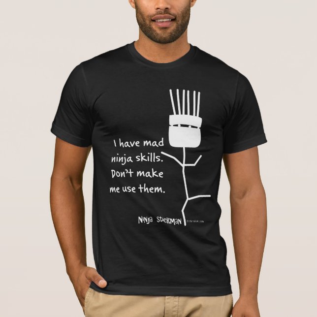 Ninja Stickman T-Shirt (Front)