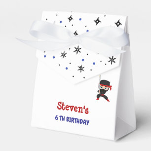 Ninja style kids birthday favor box