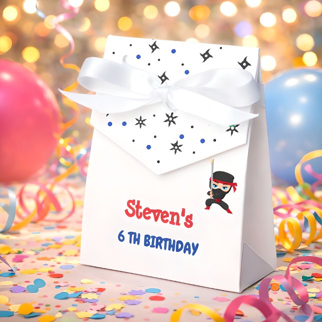 Ninja style kids birthday favor box (Creator Uploaded)
