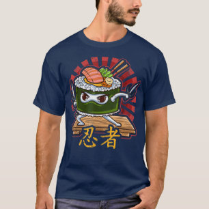 Ninja Sushi Roll Japan Japanese Food T-Shirt