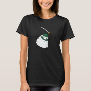 Ninja Sushi With Samurai Sword T-Shirt