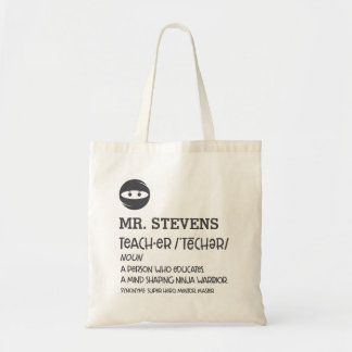 Ninja Teacher Definition Tote Bag