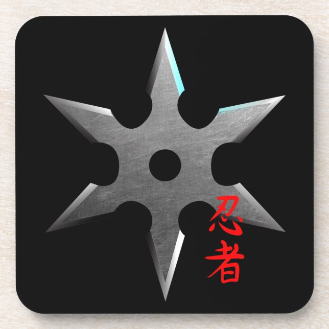 Ninja Throwing Star Coaster (Front)