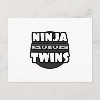 Ninja Twins Postcard