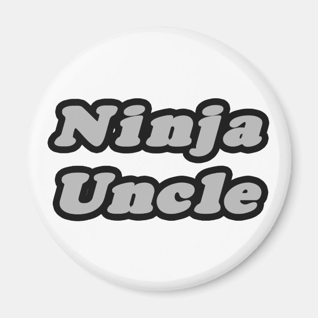 Ninja Uncle Magnet (Front)