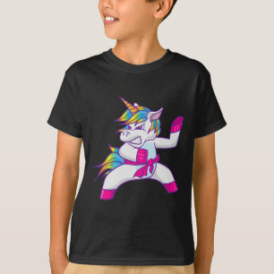 Ninja Unicorn Karate Taekwondo Kung Fu Fighting Un T-Shirt