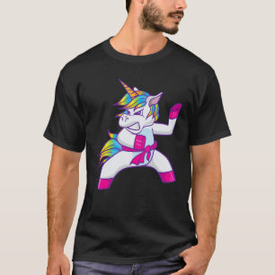 Ninja Unicorn Karate Taekwondo Kung Fu Fighting Un T-Shirt