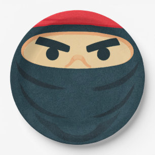 Ninja Warrior Birthday Party Paper Plate