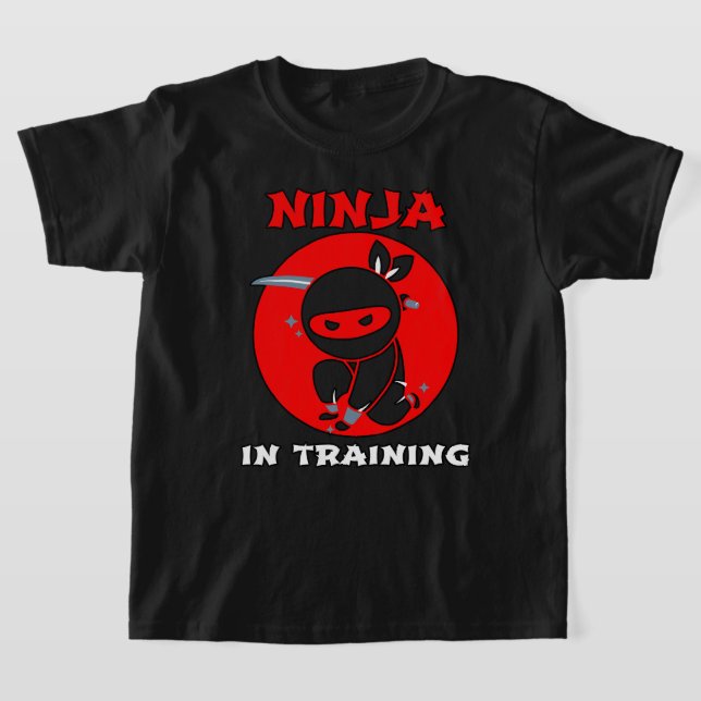 ninja warrior in training cool T-Shirt (Laydown)