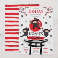 Ninja Warrior Martial Arts Birthday
