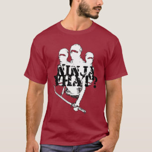 NINJA WHAT? wht. blk. T-Shirt