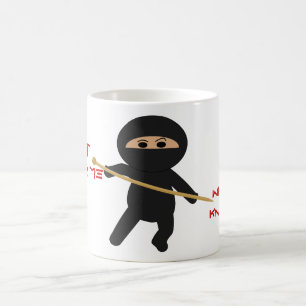 Ninja With Knitting Needle Mug