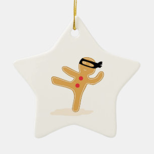 Ninjabread Man Ceramic Ornament
