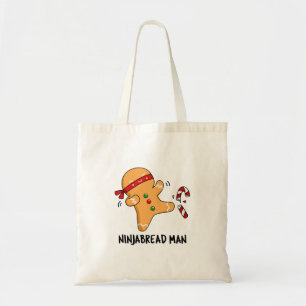 Ninjabread Man Funny Gingerbread Pun Tote Bag