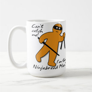 Ninjabread Ninja Bonhomme en Pain d'Épice Mug Drôl