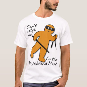 Ninjabread Ninja Gingerbread Man Funny Shirt
