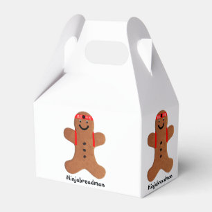Ninjabreadman biscuit (cookie) favor box