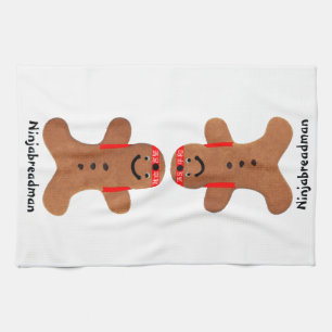 Ninjabreadman biscuit (cookie) kitchen towel