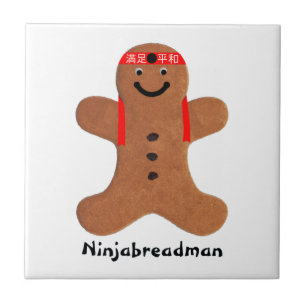 Ninjabreadman biscuit (cookie) tile