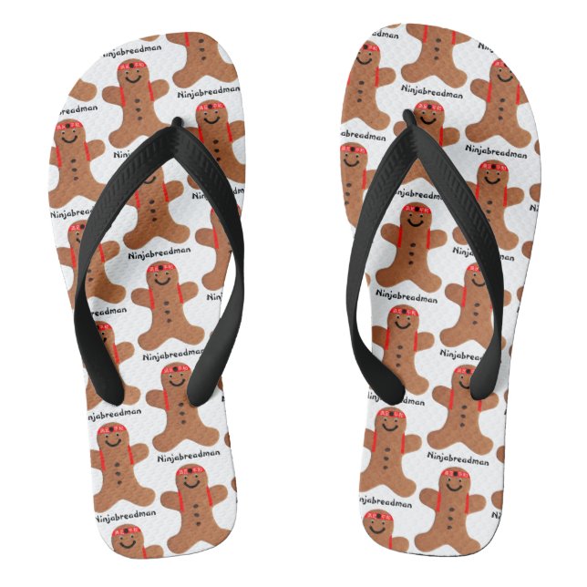 Ninjabreadman biscuit flip flops (Footbed)
