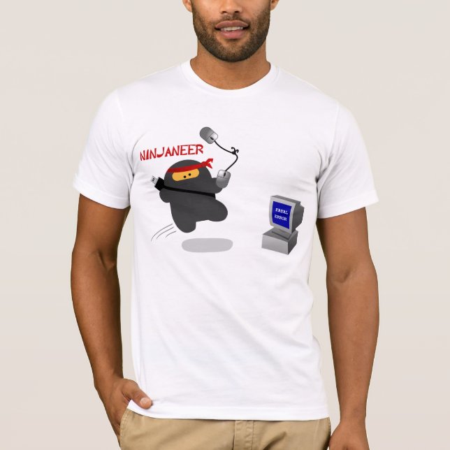 Ninjaneer vs. Fatal Error T-Shirt (Front)