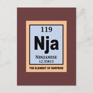 Ninjanese Postcard