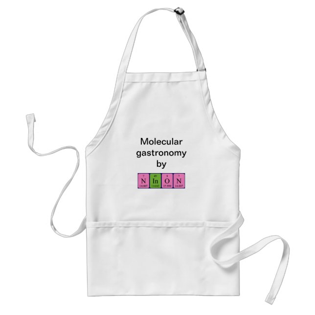 Ninon periodic table name apron (Front)