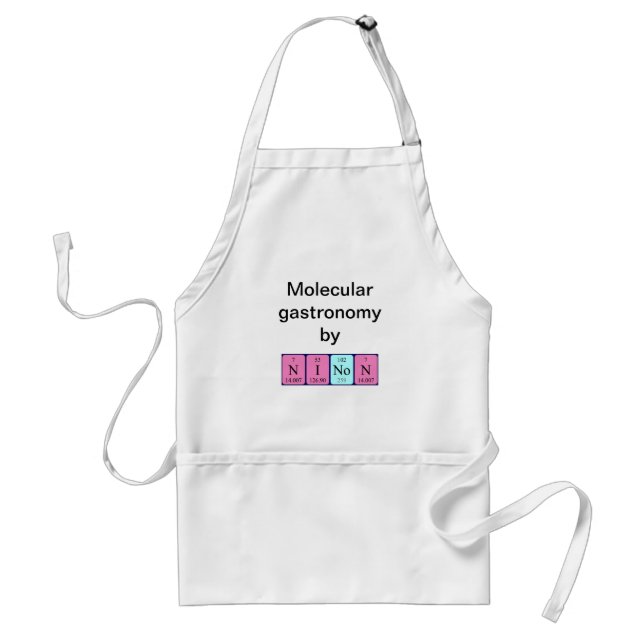 Ninon periodic table name apron (Front)